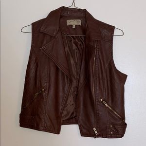 Small leather vest!